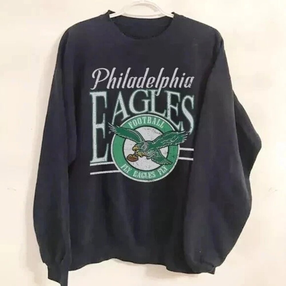 Vintage Philadelphia Eagles Football Sweatshirt, Retro NFL